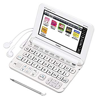 【中古】カシオ 陰電子字引き エクスワード 中学生模範例 XD-K3800WE 白いこと コンテンツ160 qqffhab