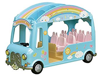 【中古】【人並み外れたに好いたらしい】シルバニアファミリー 授業時間・ようちえん にじいろようちえん二階建てバス S-62 z2zed1b 乗り物のおもちゃ-ミニカー・トイカー-おもちゃ