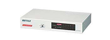 【中古】BUFFALO Giga対応 スイッチングHub ホワイト LSW4-GT-8NS/WH 2mvetro