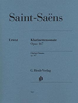 【中古】【非常に良い】サン・サーンス : ソナタ 作品167 (クラリネット、ピアノ) ヘンレ出版