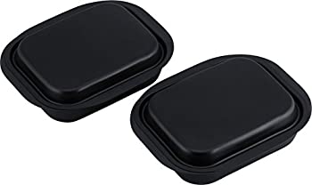 【中古】和平フレイズ グリルパン ミニ角型 2個組 12×15cm IH対応 鉄製 蓋付 魚焼きグリル ランチーニ RA-9282