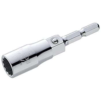 【中古】【非常に良い】トップ (TOP) 電動ドリル用 マルチソケット 対辺12 12角仕様 電動手動兼用 13レンチ使用可能 ECS-12