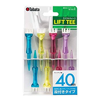 【中古】【非常に良い】Tabata(タバタ) ゴルフ ティー 段 プラスチックティー 段付リフトティー 40mm 8本入 GV1412 40 qqffhab 4,868円