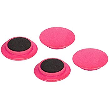 【中古】【非常に良い】E-Value カラーマグネット 大 直径40mm 4個入 レッド EMT-04RE 2zzhgl6