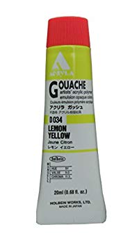 【中古】【非常に良い】ホルベイン アクリラガッシュ レモンイエロー D034 20ml(6号) 6g7v4d0