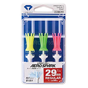 【中古】【非常に良い】ダイヤ(DAIYA) ゴルフティー エアロスパークティー レギュラー カラー TE-407 2mvetro