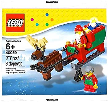 【中古】LEGO 40059 サンタと馴鹿 77 Pc.