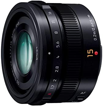 【中古】【非常に良い】パナソニック 単焦点 広角レンズ マイクロフォーサーズ用 ライカ DG SUMMILUX 15mm/F1.7 ASPH. ブラック H-X015-K｜ドリエム店
