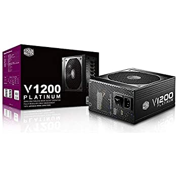 【中古】【非常に良い】Cooler Master V1200 Platinum 1200W PC電源ユニット 80PLUS PLATINUM PS443 RSC00-AFBAG1-JP