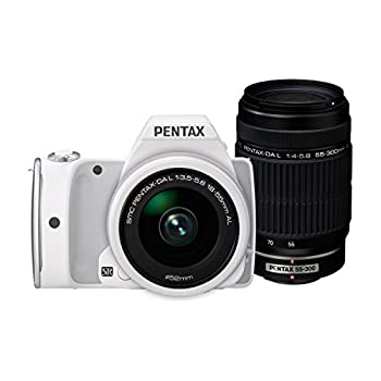 【中古】【人並み外れたに似つかわしい】RICOH デジタル一眼二眼レフ PENTAX K-S1 300ダブルズームキット [DAL18-55粍・DAL55-300粍] 白いこと PENTAX K-S1 300WZOOM KIT WHITE 06469