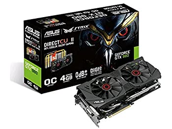 【中古】【非常に良い】ASUSTek STRIXシリーズ NVIDIA GeForce GTX980搭載ビデオカード オーバークロック メモリ4GB STRIX-GTX980-DC2OC-4GD5