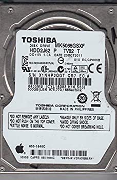 【中古】mk5065gsxf、e0?/ gp006b、hdd2j62?P tv02?T、Toshiba 500?GB SATA 2.5ハードドライブ|ドリエム店