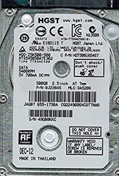 【中古】hts545050?a7e362?MLC : da5206?P/N : 0j23845?500?GB HGST|ドリエム店