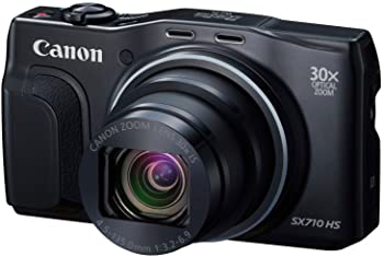 【中古】【人並み外れたに好いたらしい】Canon デジタル写真機 PowerShot SX710 HS 黒いこと 光学30倍望遠レンズ PSSX710HS(BK)