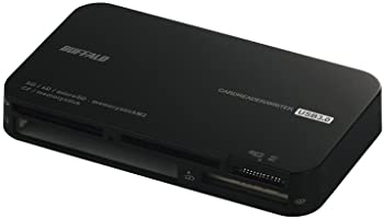 【中古】【非常に良い】BUFFALO USB3.0 マルチカードリーダー ブラック BSCR21U3BK