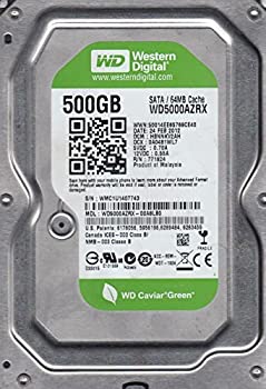 【中古】wd5000azrx-00?a8lb0、DCM hbnnkv2ah、Westernデジタル500?GB SATA 3.5ハードドライブ|ドリエム店