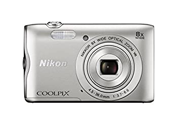 【中古】Nikon デジタルカメラ COOLPIX A300 光学8倍ズーム 2005万画素 シルバー A300SL｜ドリエム店