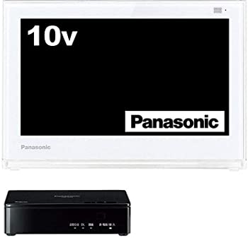 【中古】パナソニック 10V型 液晶 テレビ プライベート・ビエラ UN-10E6-W 2017年モデル|ドリエム店