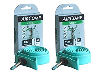 【中古】2本仕掛ける ミシュラン Michelin 乳状液熱電子管 700C 仏式 AIRCOMP Latex A1 (700×22/23c(弁膜長60粍)) [並行輸入品]