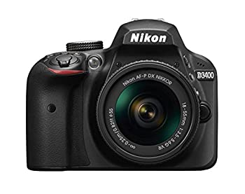 【中古】【非常に良い】Nikon デジタル一眼レフカメラ D3400 AF-P 18-55 VR レンズキット ブラック D3400LKBK