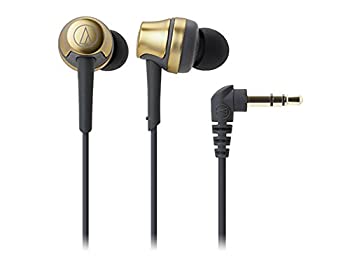 【中古】【非常に良い】audio-technica イヤホン カナル型 イエローゴールド ATH-CKR50 GD