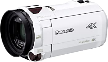 【中古】【人並み外れたに好いたらしい】パナソニック 4K テレビカメラ VX985M 64GB 追ってから手を加える 白いこと HC-VX985M-W
