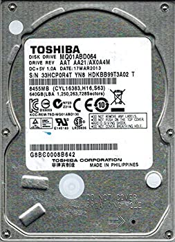 【中古】【人並み外れたに似つかわしい】Toshiba MQ01ABD064 AAT AA21/AX0A4M 640GB CHINA [並行輸入品]