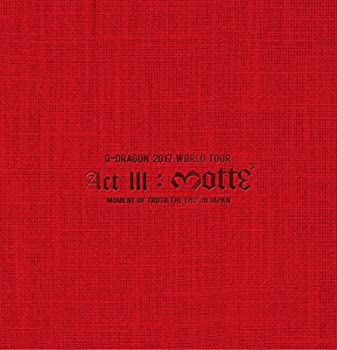 【中古】【非常に良い】G-DRAGON 2017 WORLD TOUR 〈ACT III M.O.T.T.E〉 IN JAPAN(Blu-ray Disc2枚組+CD2枚組()スマプラ対応)(初回生産限定盤)｜ドリエム店
