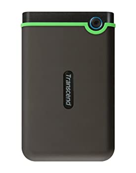 【中古】Transcend ポータブルHDD 1TB 耐衝撃 スリムタイプ USB3.1 Gen1 アイロングレー TS1TSJ25M3S|ドリエム店