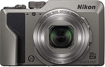 【中古】【人並み外れたに好いたらしい】Nikon デジタル写真機 COOLPIX A1000 SL 光学35倍 ISO6400 アイセンサー付EVF クールピクス しろがね色 A1