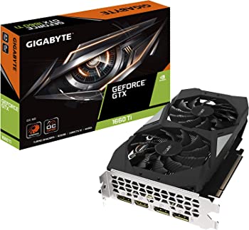 【中古】GIGABYTE NVIDIA GeForce GTX 1660Ti 積み上げる グラフィックゲーム盤 6GB WINDFORCE 2X 気違い青写真 GV-N166TOC-6GD