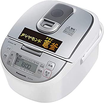 【中古】パナソニック 炊飯器 5.5合 水蒸気IH式 金剛石竈釜 白いこと SR-SZ100-W