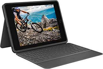 【中古】ロジクール iPad 10.2 インチ 対応 第9世代 第8世代 第7世代 キーボード iK1054BKA グラファイト RUGGED FOLIO 薄型 スマートコネクター対応 キ|ドリエム店