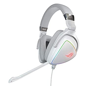 【中古】【非常に良い】ASUS RGB ゲーミングヘッドセット ROG DELTA WHITE PC コンソール モバイルゲーム 用 USB-C コネクタ対応