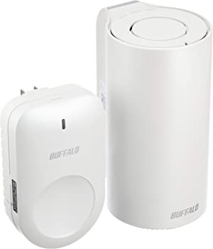 【中古】【非常に良い】バッファロー メッシュ WiFi 無線LAN AirStation connect 親機+専用中継機(WP)セットモデル デュアルバンド セキュリティ機能搭載 テレワーク Wi
