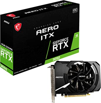 【中古】MSI GeForce RTX 3050 AERO ITX 8G OC グラフィクスゲーム盤 VD7990