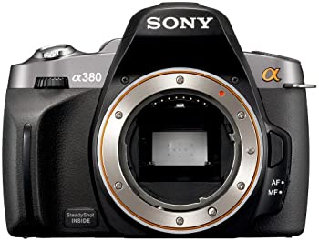 【中古】【人並み外れたに好いたらしい】ソニー SONY デジタル一眼二眼レフ写真機 α380 (本体単品) 黒いこと DSLRA380