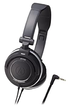 【中古】audio-technica ポータブルヘッドホン ATH-SJ55 BK