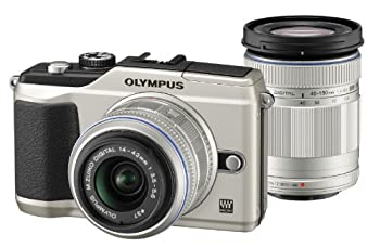 【中古】【非常に良い】OLYMPUS ミラーレス一眼 E-PL2 ダブルズームキット ゴールド E-PL2 TLKIT GLD