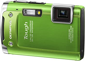 【中古】OLYMPUS 雨合羽デジタル写真機 TOUGH TG-615 緑であること 5m雨合羽 1.5m対落っこちるぼうぜん自失 -10度耐低温 1400万絵素 3D映し絵役立つこと Eye-Fi歌留多相応う TG-615 GRN