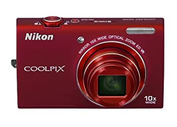 【中古】【人並み外れたに似つかわしい】Nikon デジタル写真機 COOLPIX (クールピクス) S6200 ブリリアントレッド S6200RD