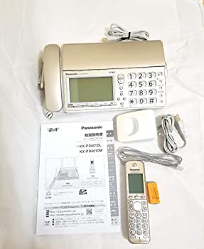 【中古】パナソニック おたっくす デジタルコードレスFAX 子機1台付き 1.9GHz DECT準拠方式 シャンパンゴールド KX-PD601DL-N｜ドリエム店