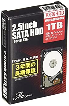 【中古】【非常に良い】MARSHAL 東芝製 2.5インチ SATA-HDD Maシリーズ 1TB(9.5mm厚) MQ01ABD100BOX