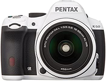 【中古】【人並み外れたに好いたらしい】RICOH デジタル一眼二眼レフ PENTAX K-50 DAL18-55mmWR水晶体一揃いの道具 白いこと K-50 L18-55WR KIT WHITE 10941
