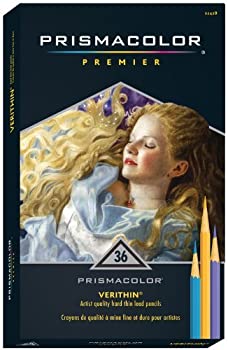 【中古】【非常に良い】Prismacolor (プリズマカラー) Premier Verithin Colored Pencils 色鉛筆 36色セット 【並行輸入品】
