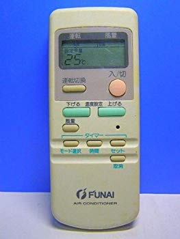 【中古】フナイ エアコンリモコン 型番不明|ドリエム店