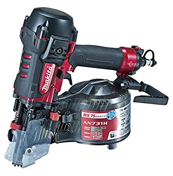 【中古】【人並み外れたに好いたらしい】マキタ(Makita) 75粍高圧エア湖釘打 エアダスタ付 AN731H dwos6rj