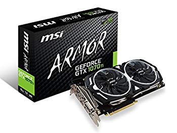 【中古】【人並み外れたに好いたらしい】MSI GeForce GTX 1070 Ti ARMOR 8G グラフィクスゲーム盤 VD6491 z2zed1b