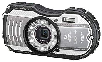 【中古】RICOH 防水デジタルカメラ RICOH WG-4 シルバー 防水14m耐ショック2.0m耐寒-10度 RICOH WG-4SL 08573｜ドリエム店