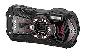 【中古】【非常に良い】RICOH 防水デジタルカメラ RICOH WG-30 エボニーブラック 防水12m耐ショック1.5m耐寒-10度 RICOH WG-30 BK 04591 d2ldlup